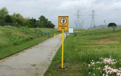 New Locations to Dismount Bikes on the Trinity Trails