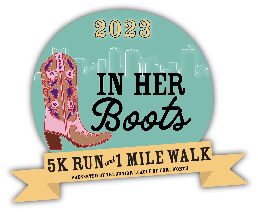 Fort Worth Marathon Trinity Trails - In Her Boots Logo Transparent 1024x843 